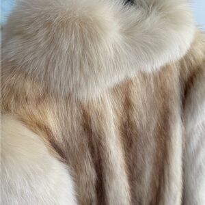 Luxurious Cream and Tan Teddy Jacket